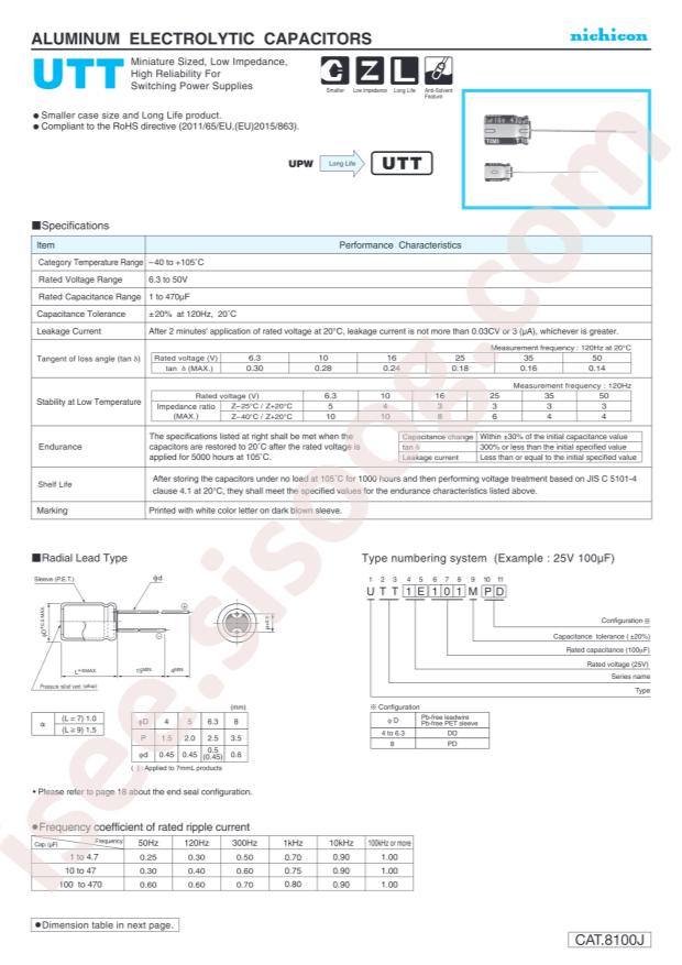 UTT1E101MPD1TD