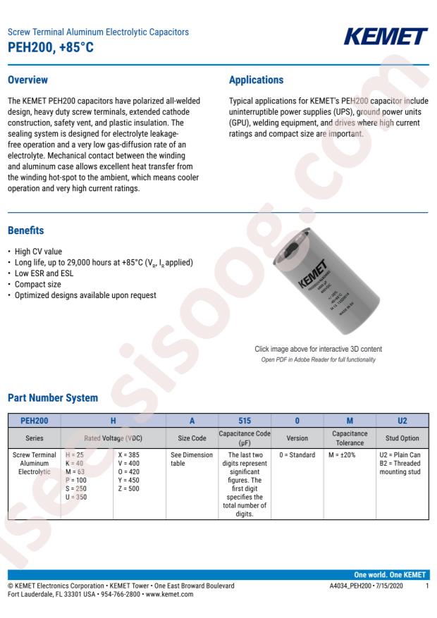 PEH200MJ5220MB2