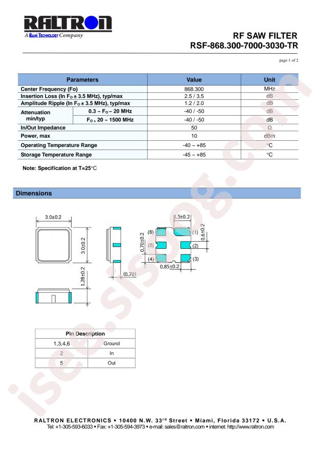 RSF-868.300-7000-3030-TR