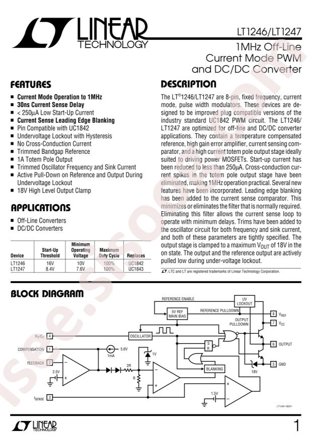 LT1247CS8#PBF