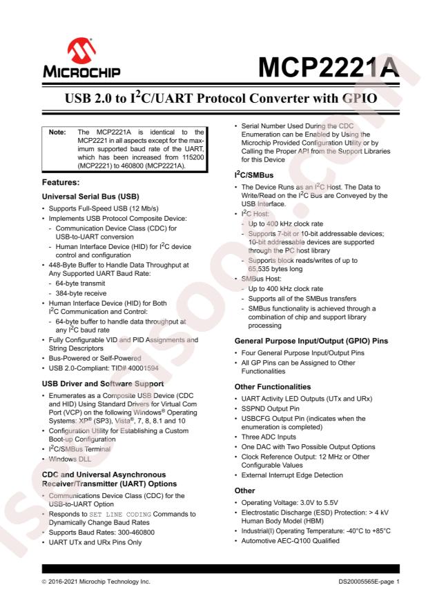 MCP2221-I/ST