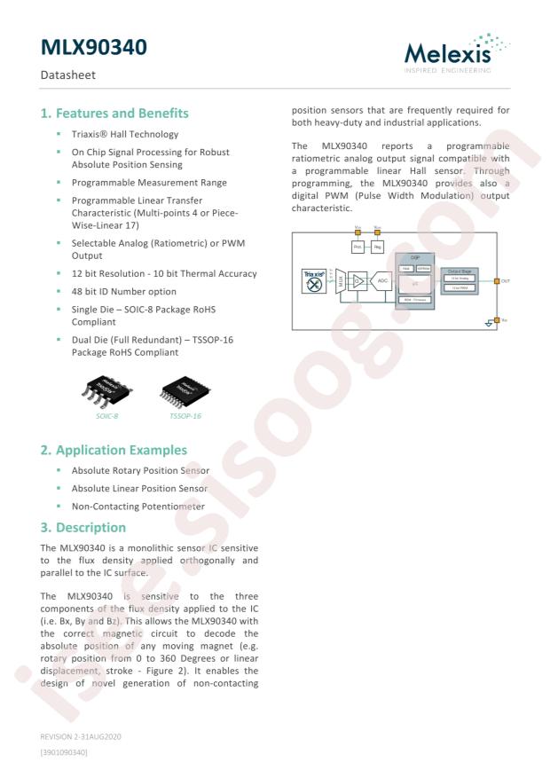 MLX90340SDC-AAA-100-RE