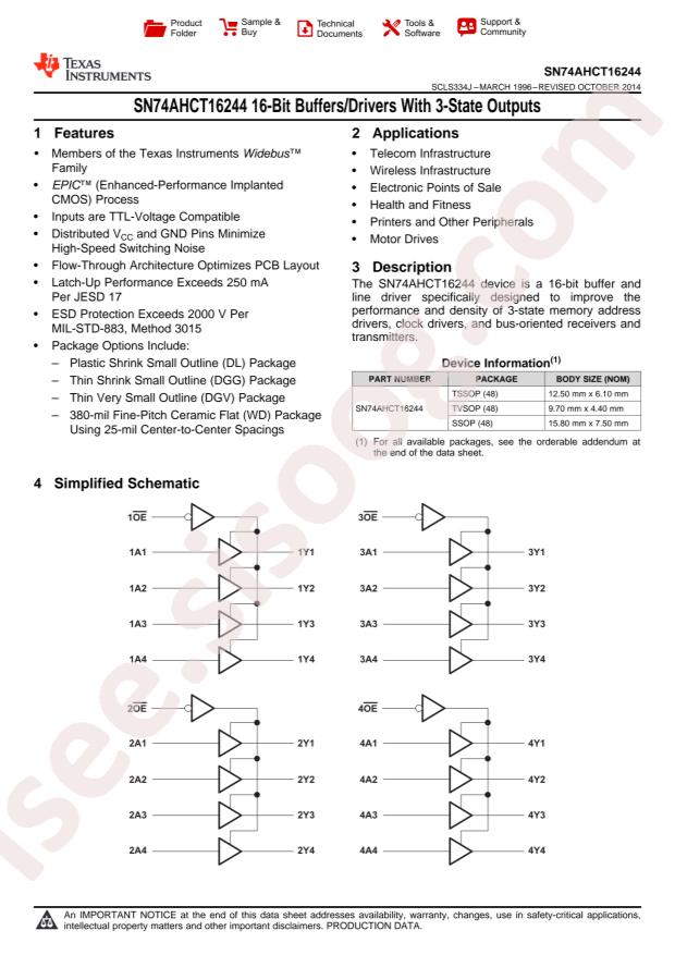 SN74AHCT16244DLR