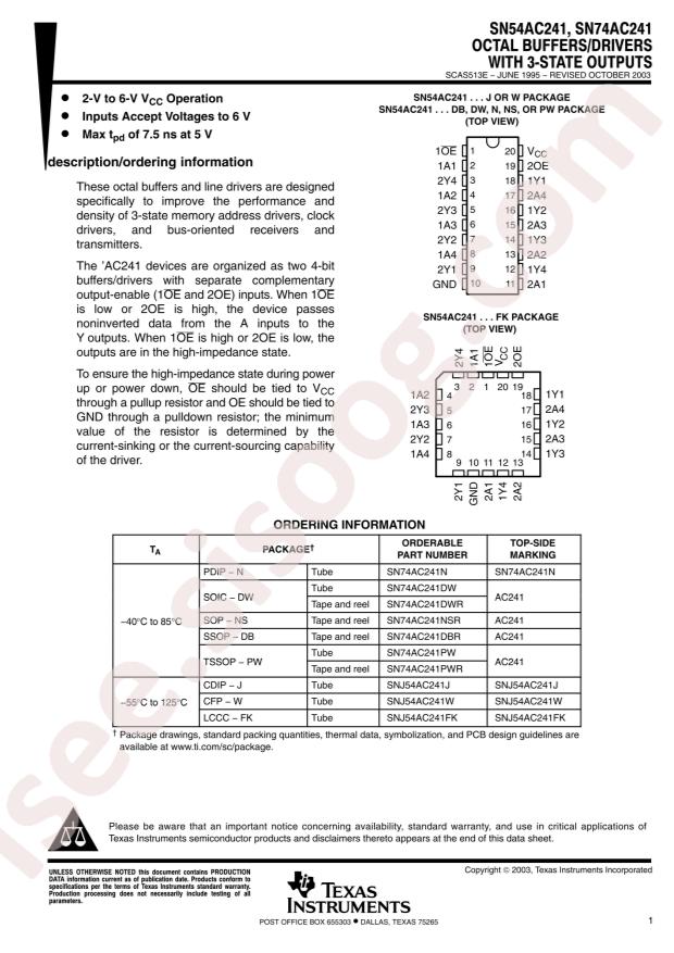 SN74AC241DWR