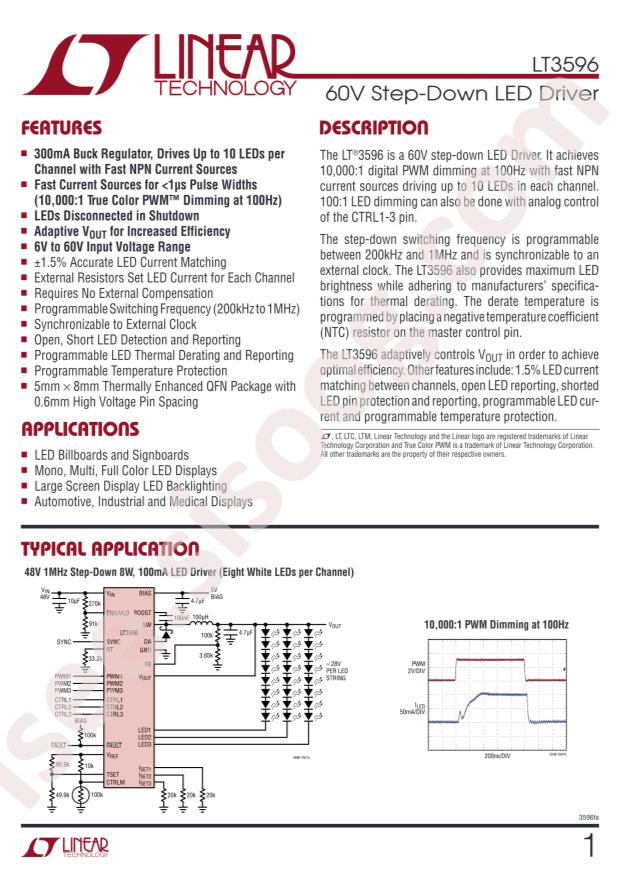 LT3596EUHG#PBF
