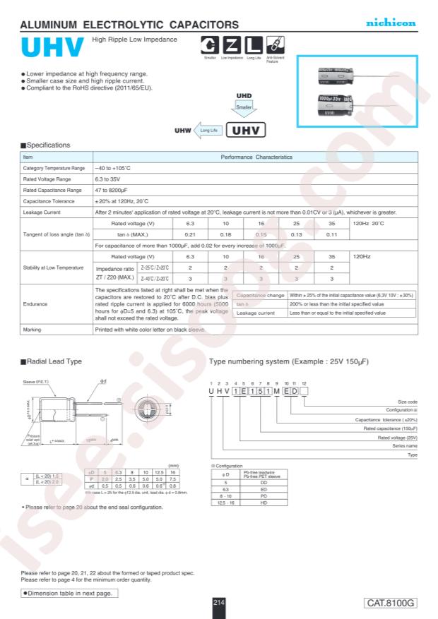 UHV1V471MPD