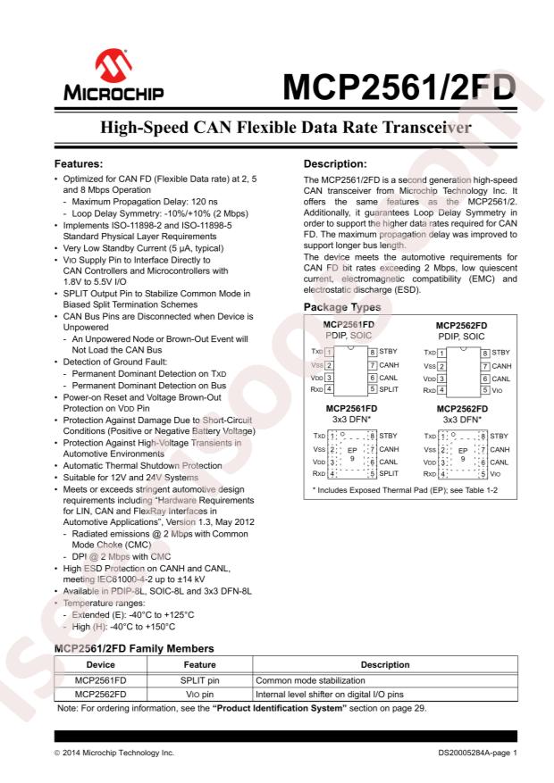 MCP2562FD-E/SN