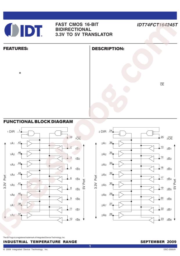 IDT74FCT164245TPVG