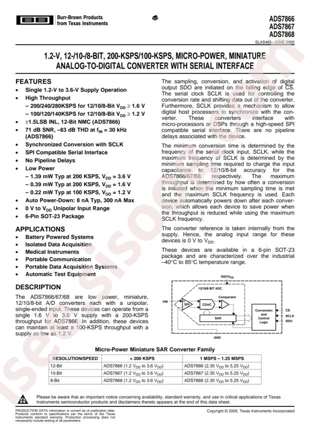 ADS7866IDBVT