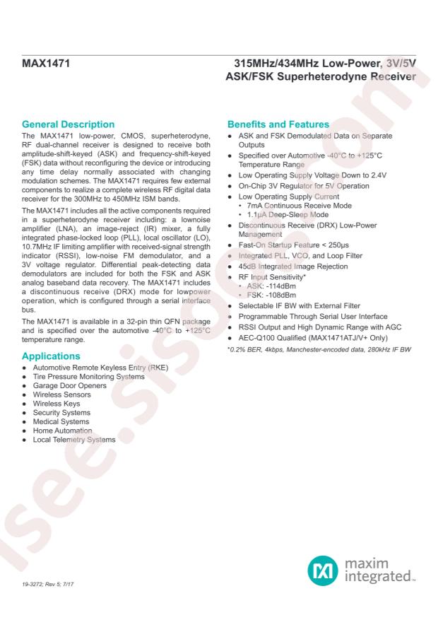 MAX1471ATJ+T