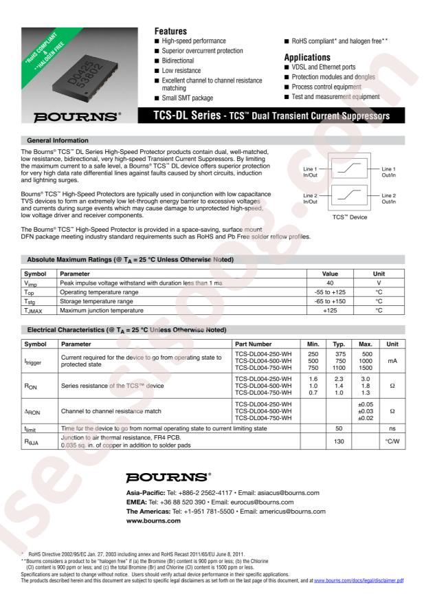 TCS-DL004-250-WH