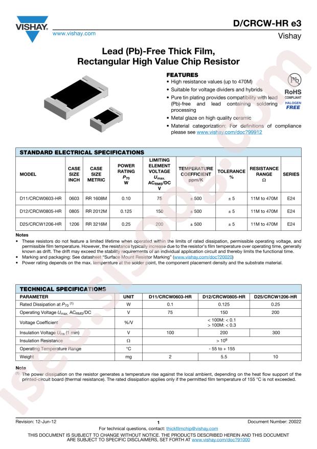 CRCW0603180MJPEAHR