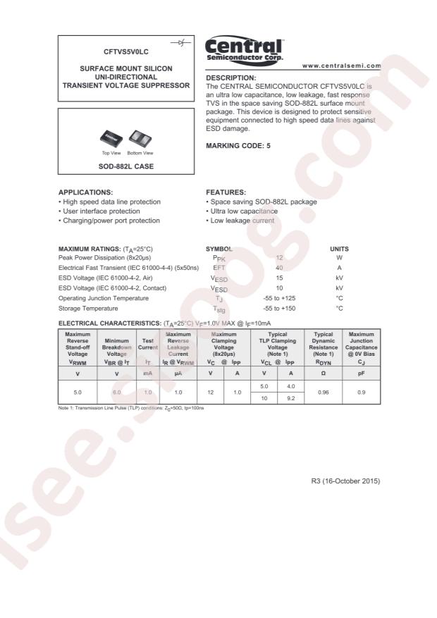 CFTVS5V0LC TR PBFREE