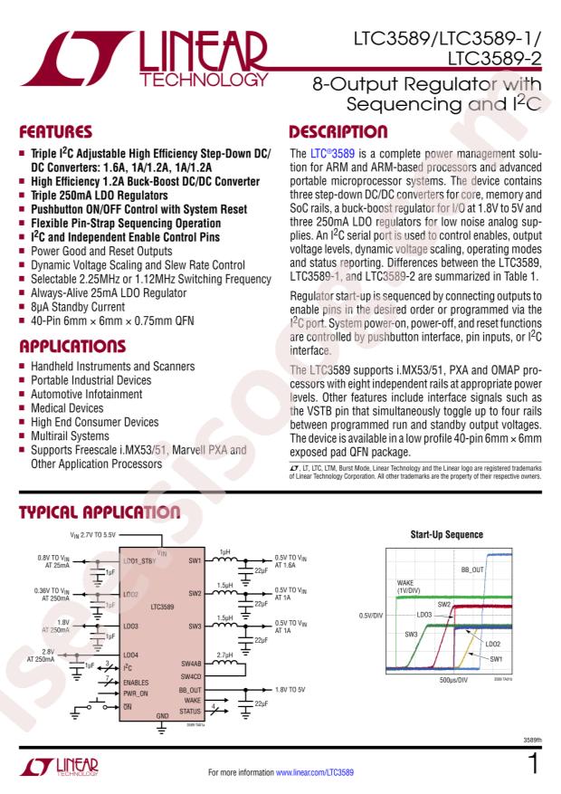 LTC3589IUJ#TRPBF