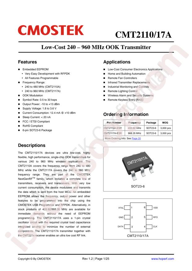 CMT2110A-ESR