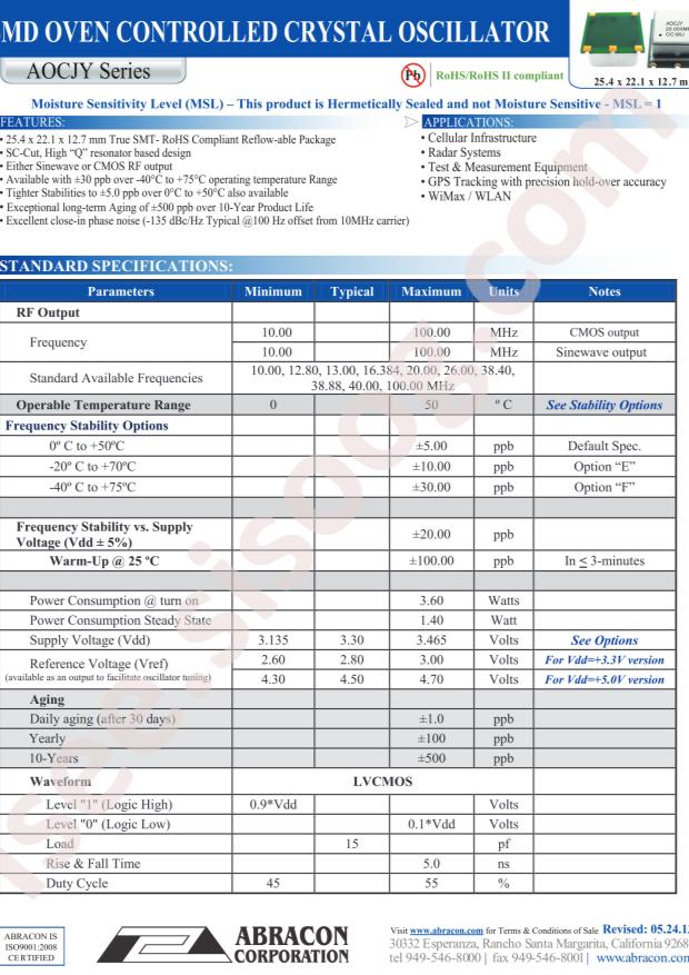 AOCJYA-40.000MHZ-E-SW