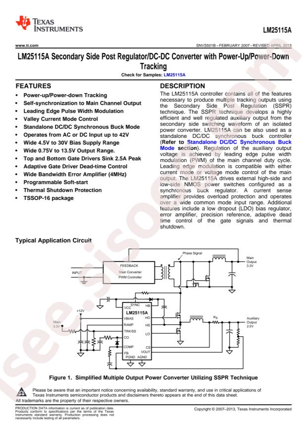LM25115AMTX/NOPB
