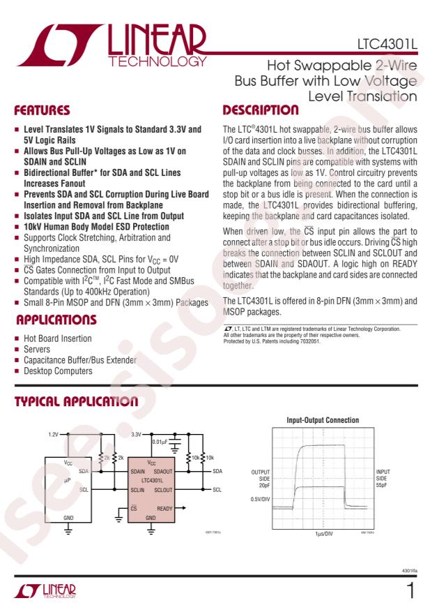 LTC4301LCMS8#PBF