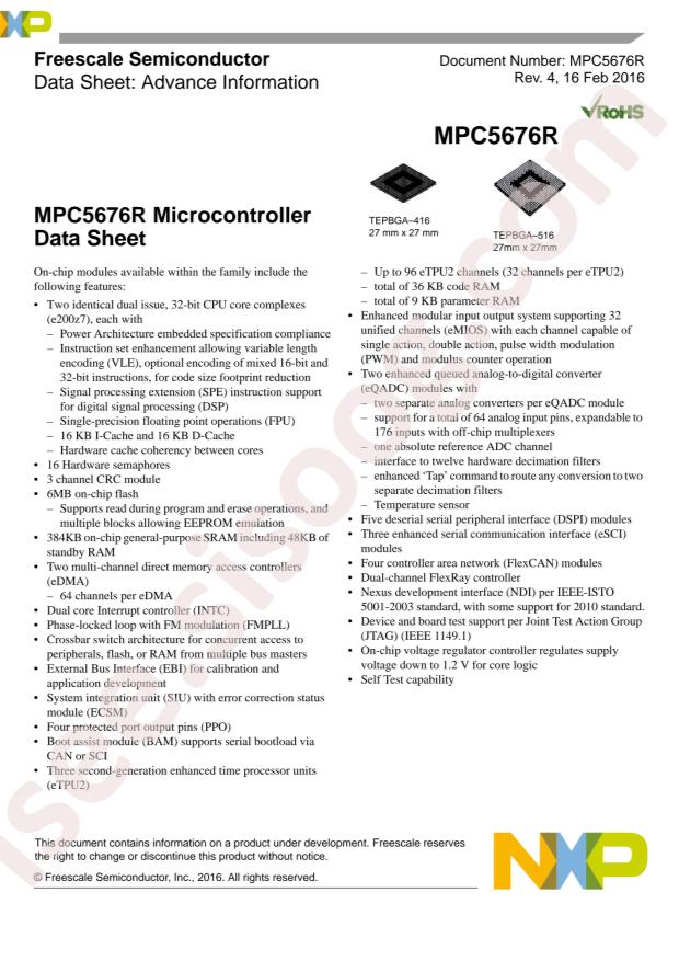 SPC5676RDK3MVU1