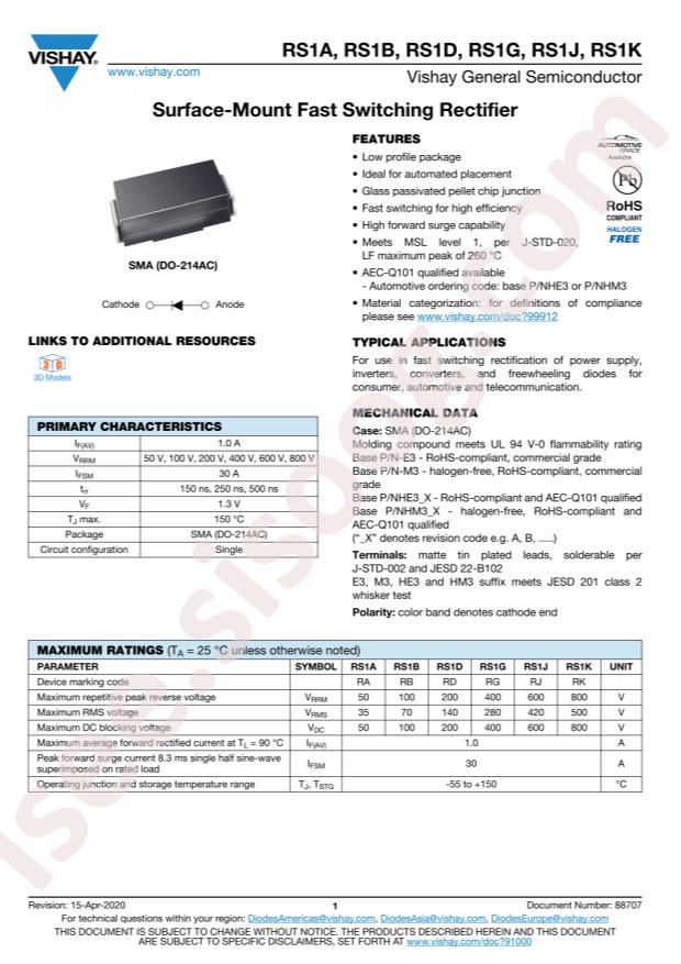 RS1A-E3/61T