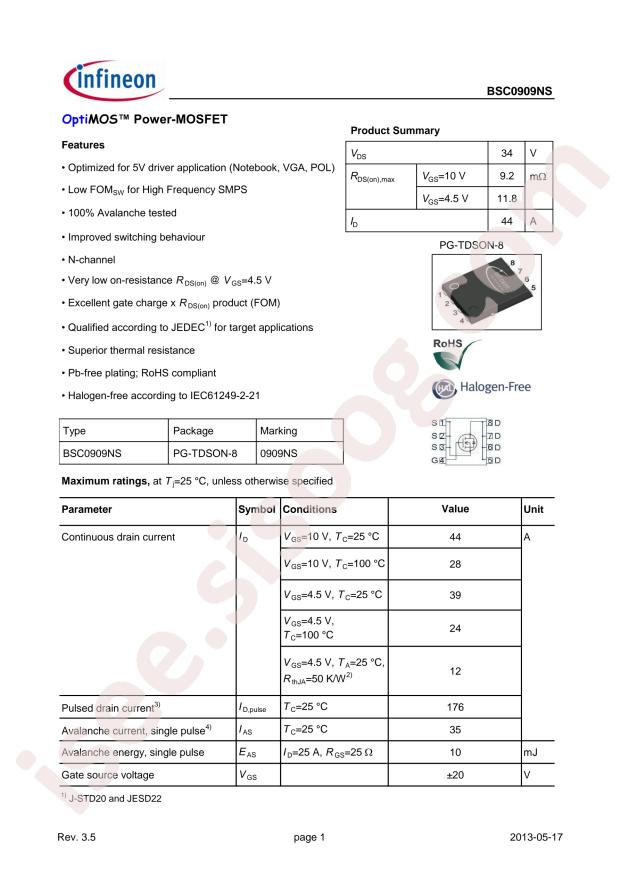 BSC0909NS