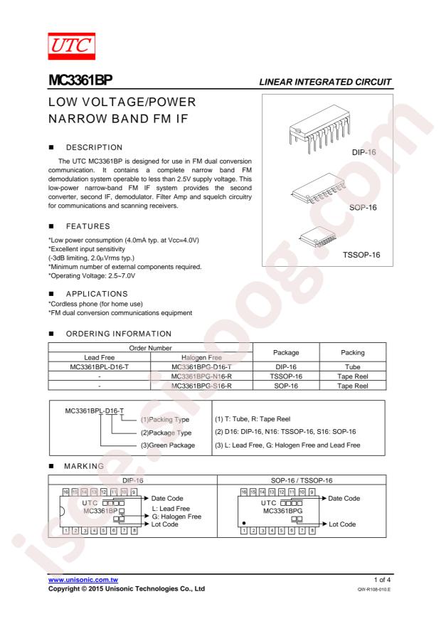 MC3361BPG-S16-R