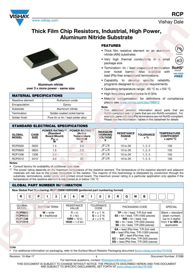 RCP0603W75R0GEB
