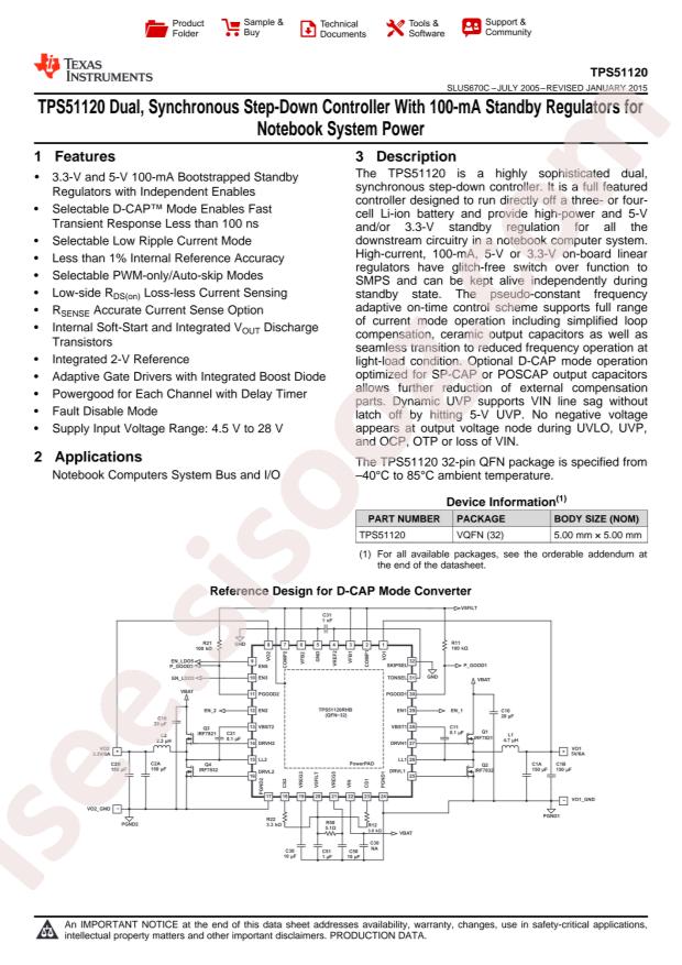 TPS51120RHBR