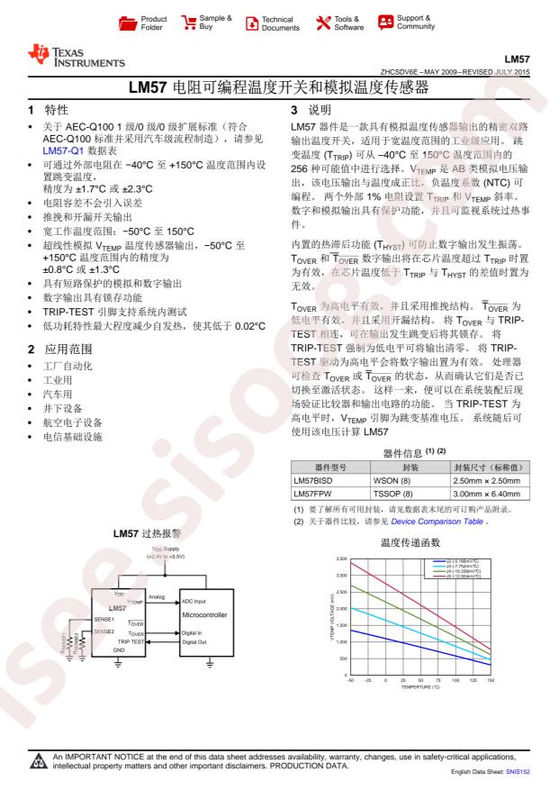 LM57CISDX-5/NOPB