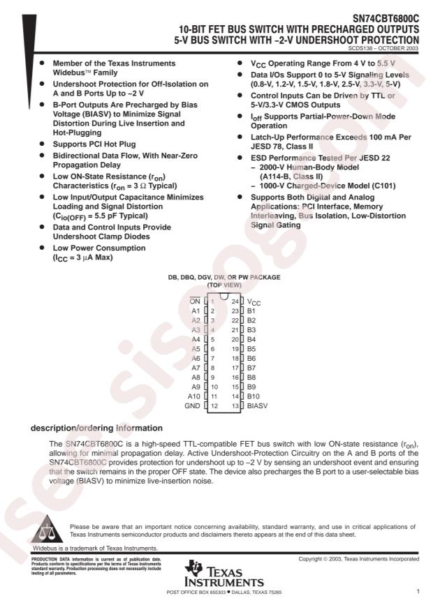 SN74CBT6800CPWR