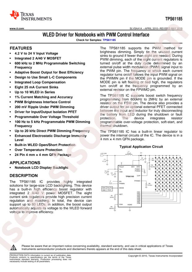 TPS61185RGET