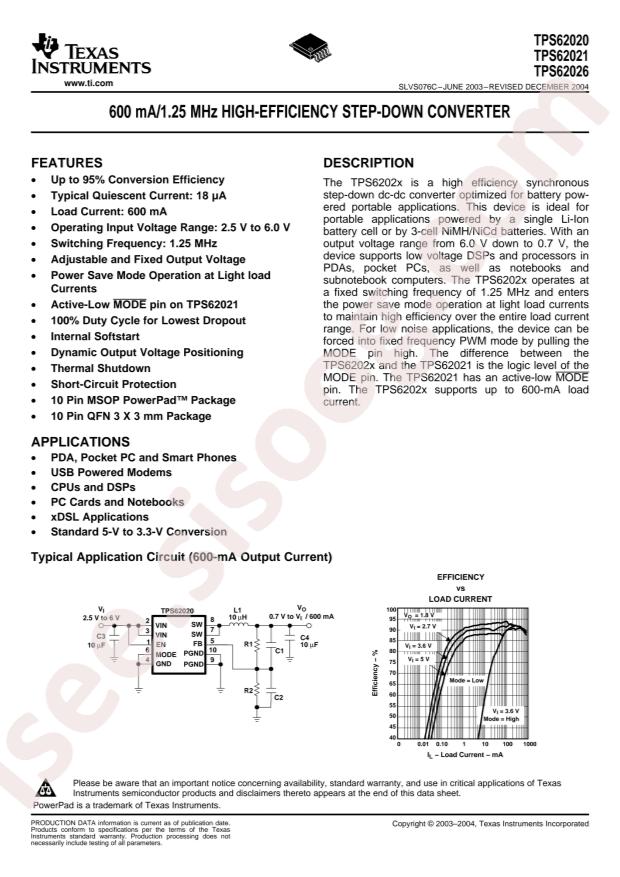 TPS62020DGQR