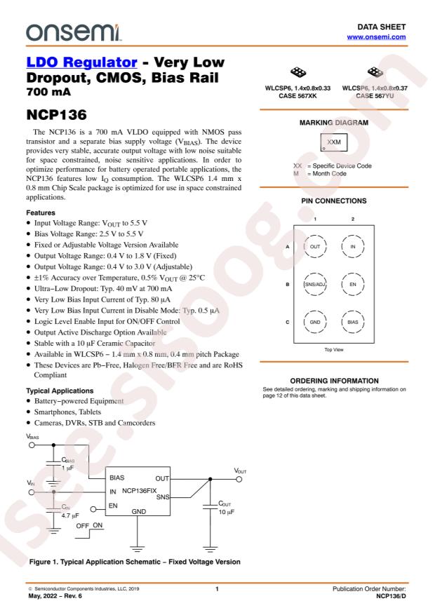 NCP136AFCT110T2G