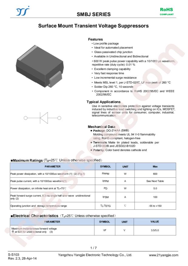 SMBJ180A