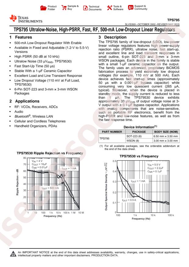 TPS79501DRBR