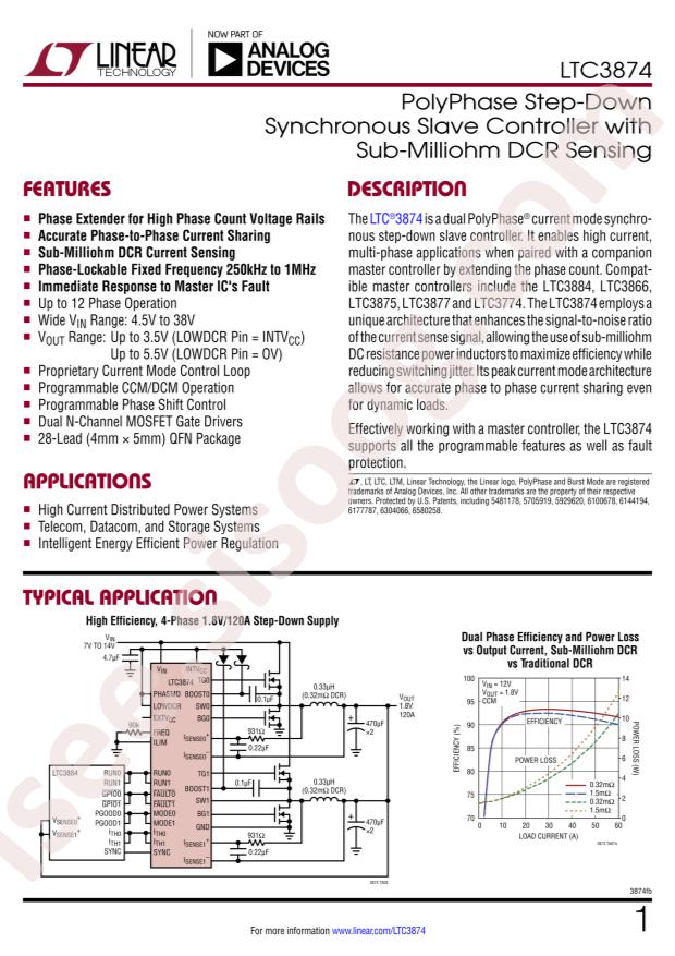 LTC3874EUFD#PBF