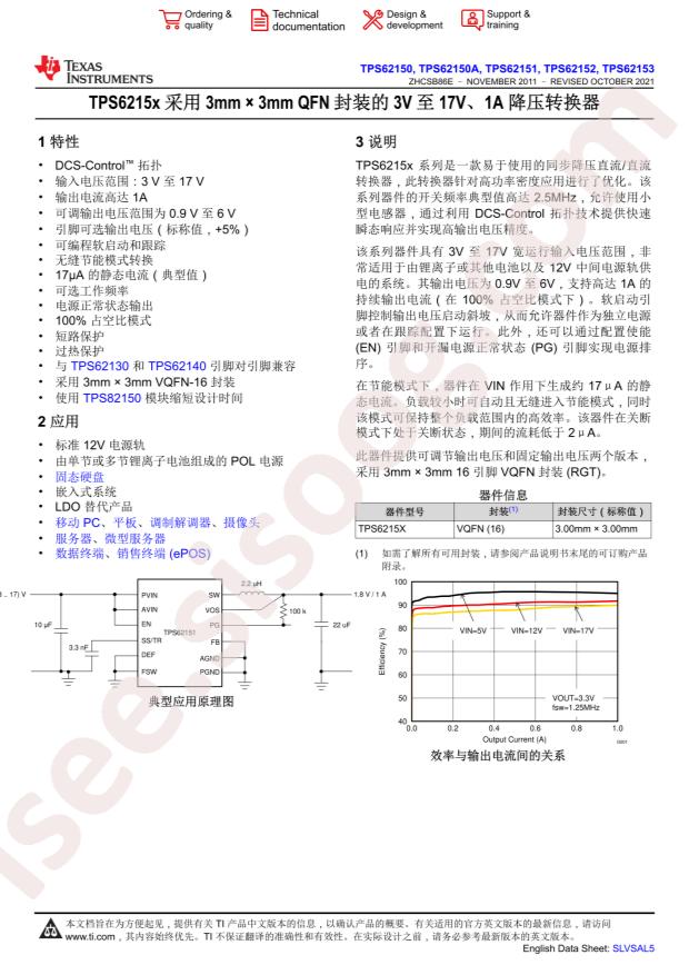 TPS62150ARGTT