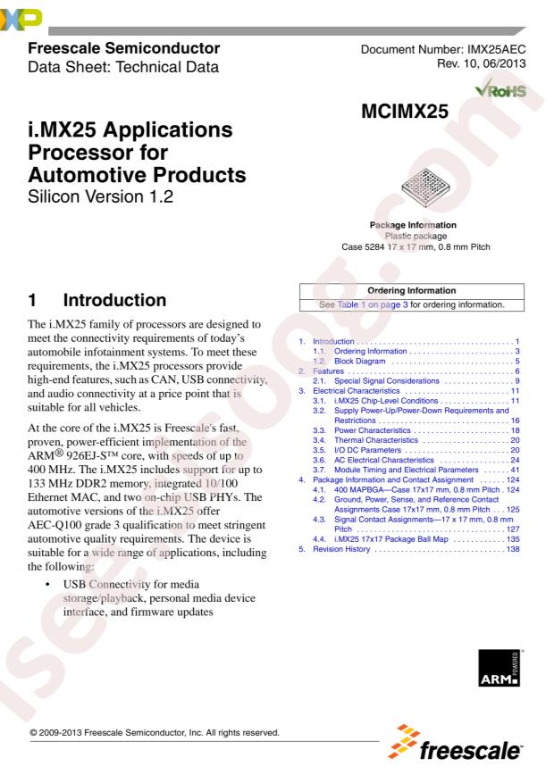 NXP MCIMX255AJM4AR2