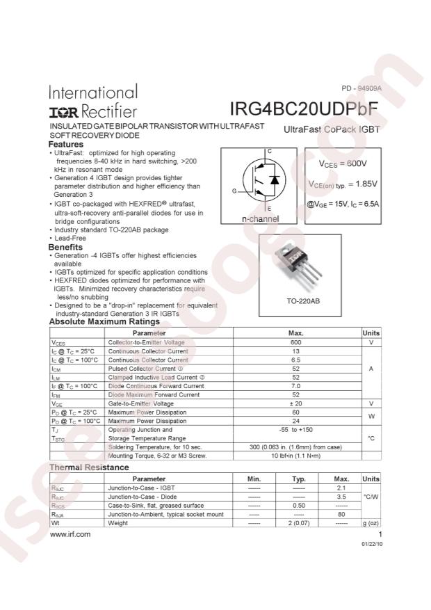 IRG4BC20UDPBF