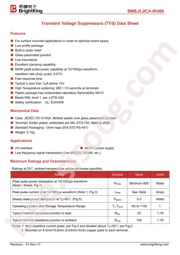 SMBJ5.0CA-IR400/TR13