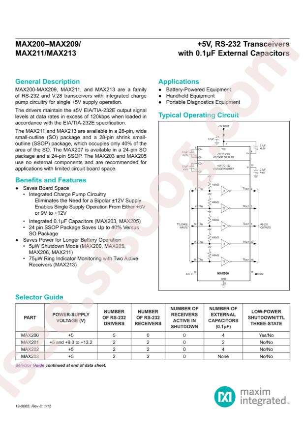 MAX202CSE+T