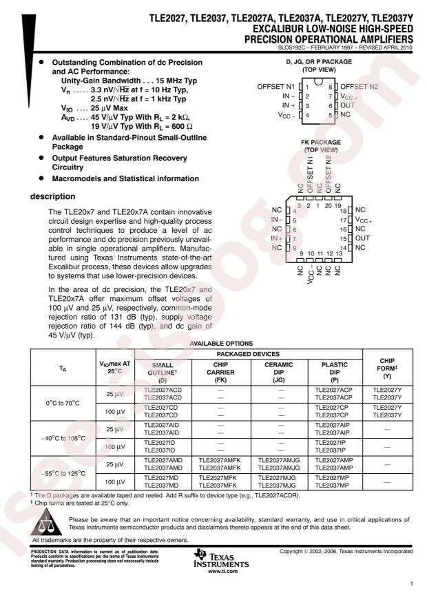 TLE2027CD