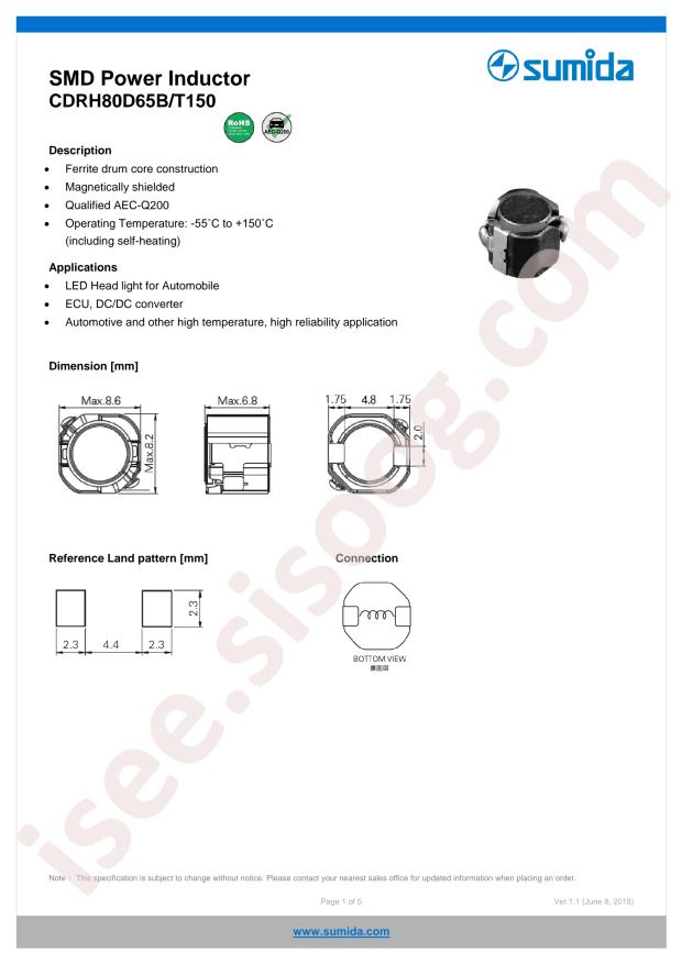 CDRH80D65BT150NP-471MC