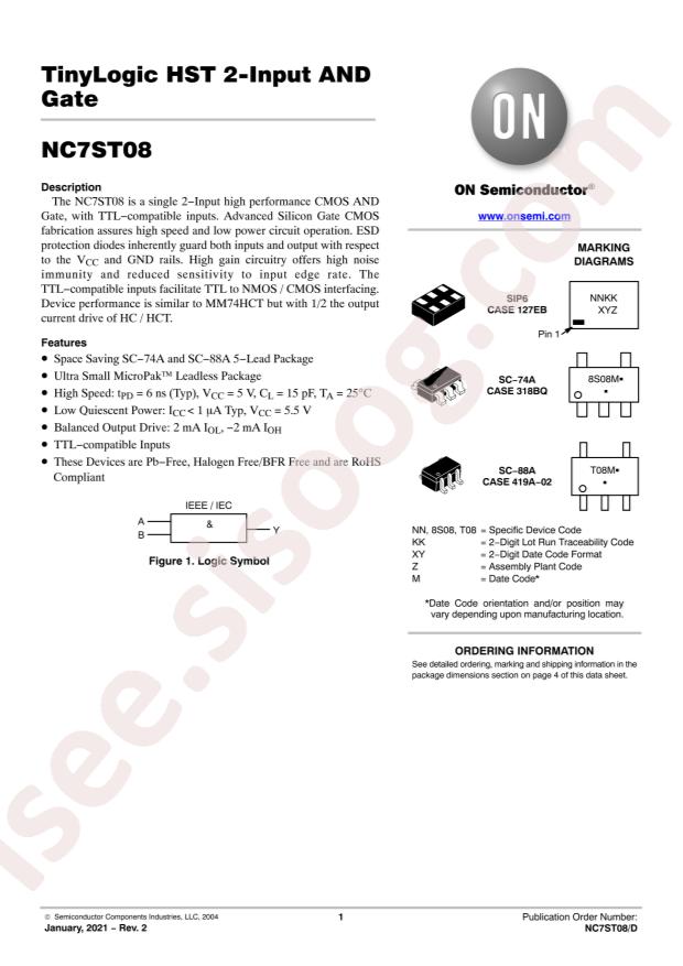 NC7ST08P5X