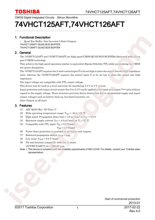 74VHCT125AFT