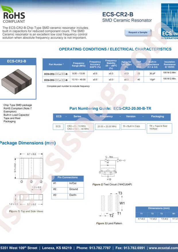 ECS-CR2-10.00-B-TR