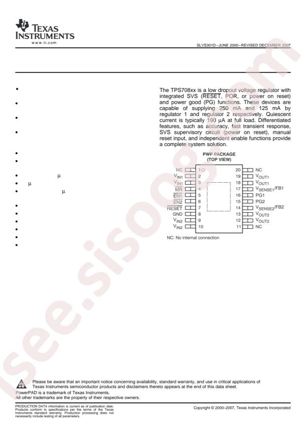 TPS70848PWP
