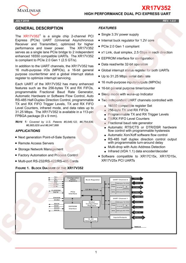 XR17V352IB113-F