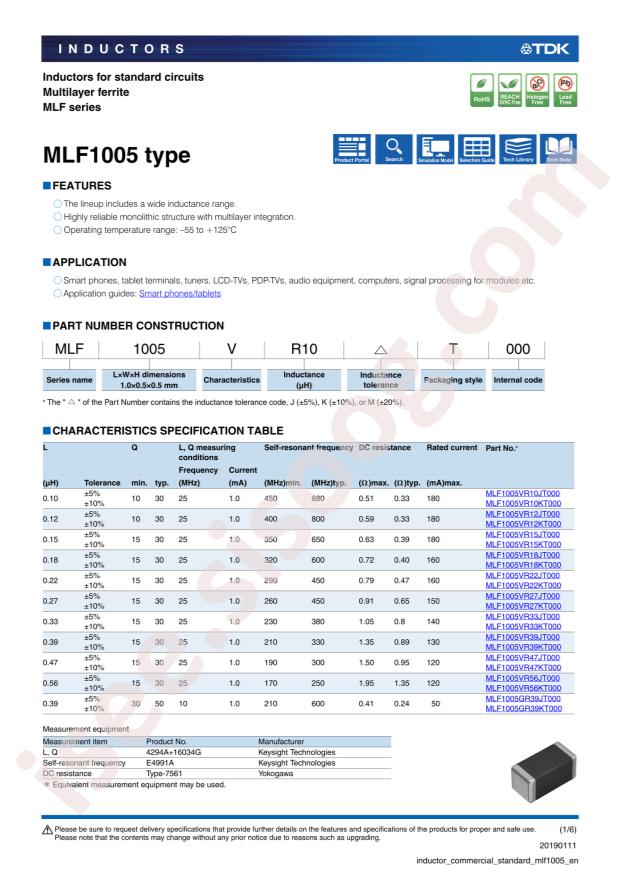MLF1005G1R0JT000
