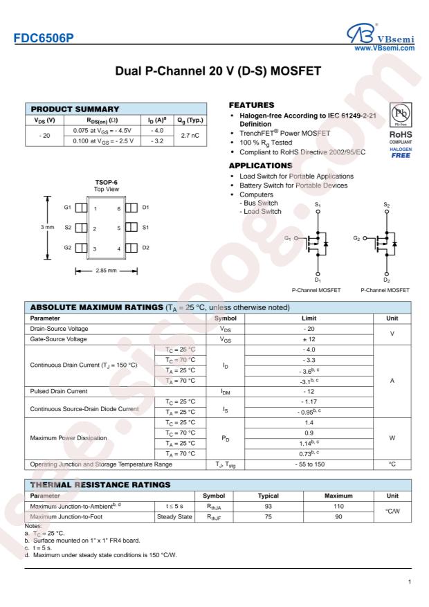 FDC6506P-VB